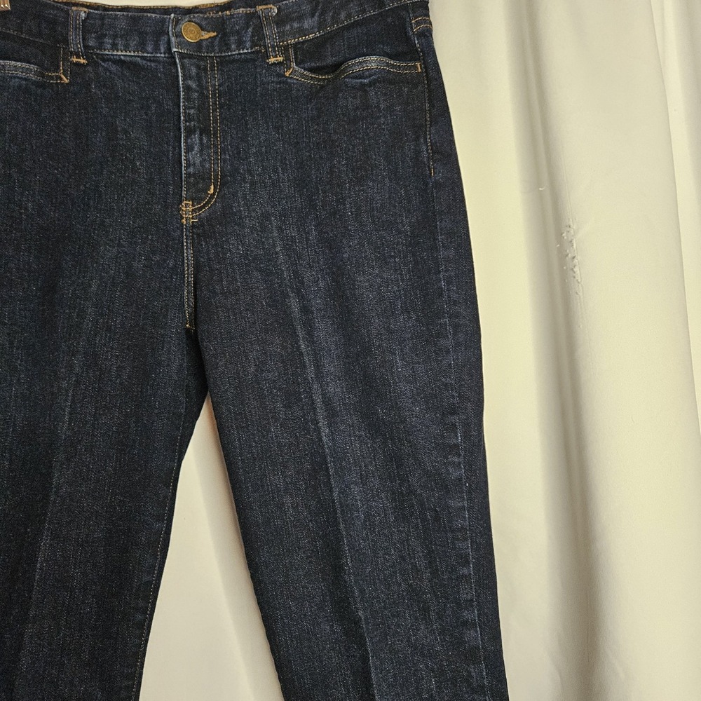 LRL Lauren Jeans Co Classic Midcalf Womens Size 10 Ralph Lauren Dark Wash - Picture 3 of 12
